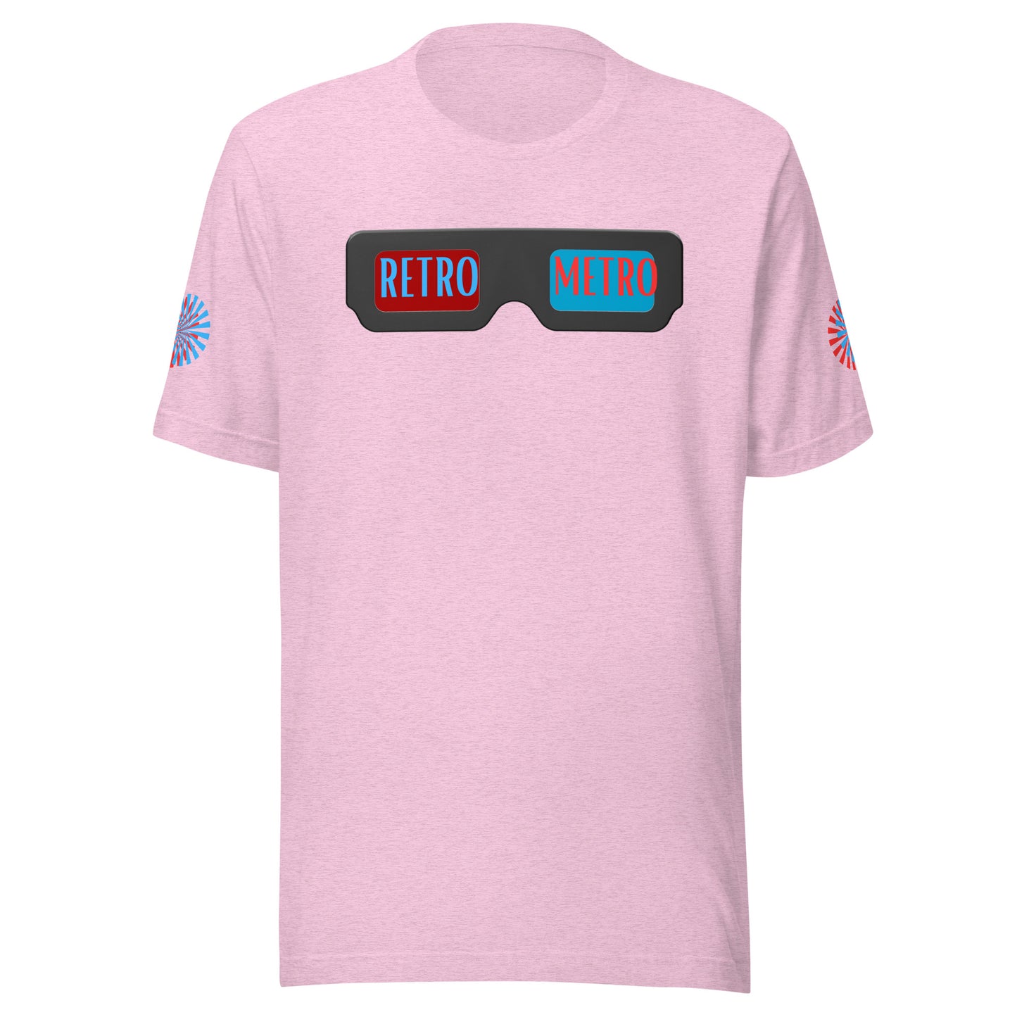 Retro Metro 3D Glasses Unisex t-shirt