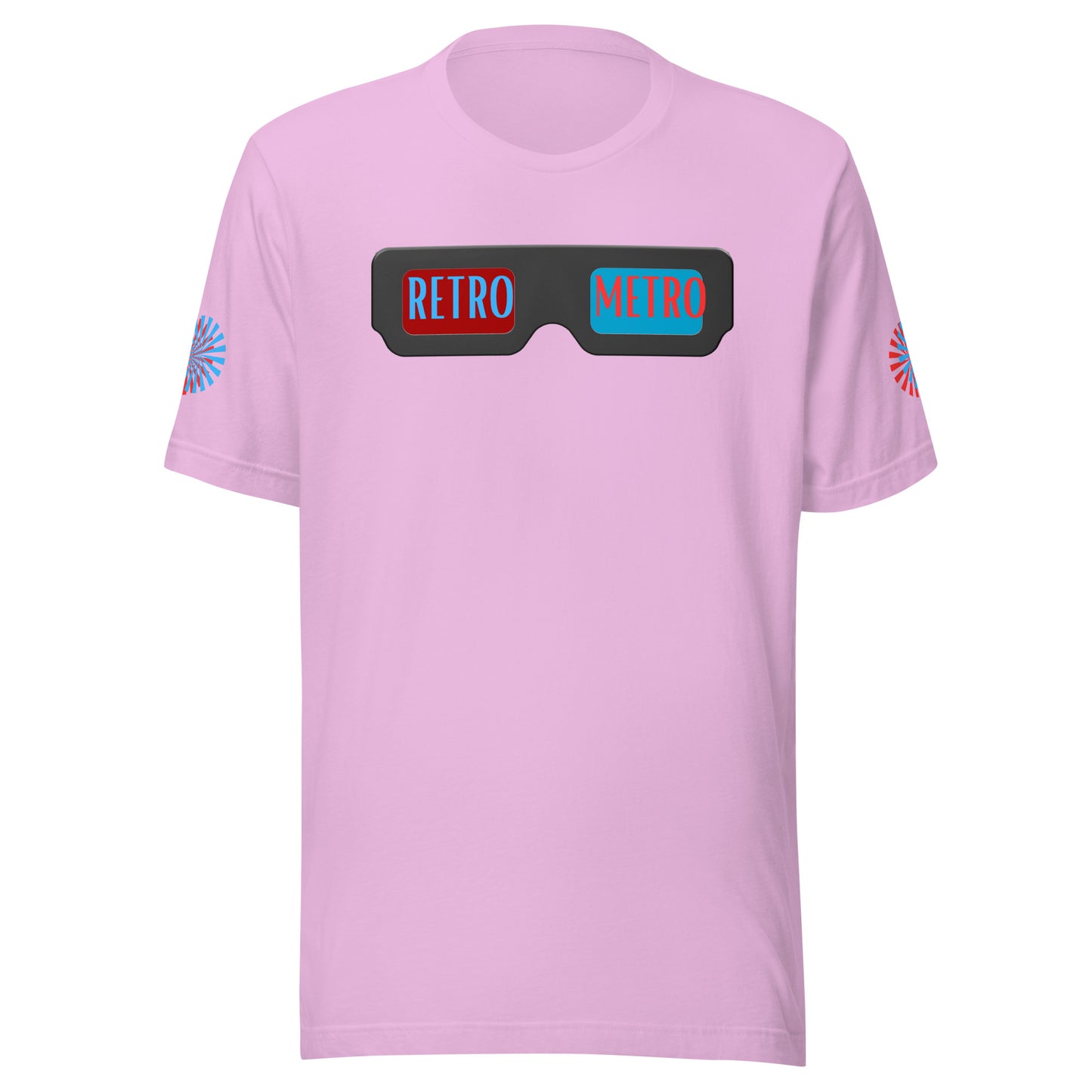 Retro Metro 3D Glasses Unisex t-shirt